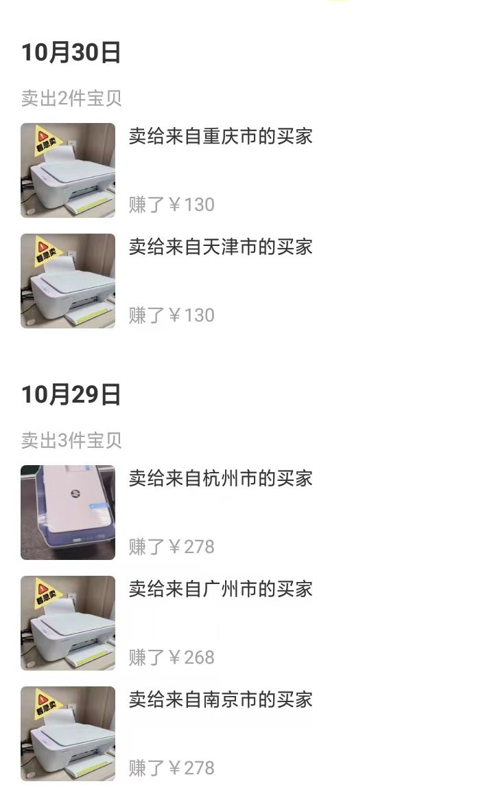 闲鱼副业卖货
